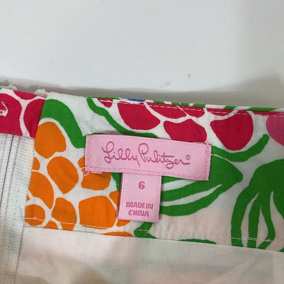 Vintage Lilly Pulitzer Skort Size 6 Bright Colorful Floral Print EUC - Picture 4 of 9